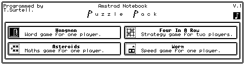 Screen Shot of the Puzzle Pack main menu